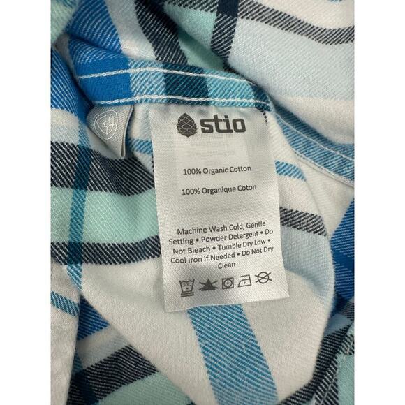 STIO women’s Willow Flannel Shirt Size M Morning Frost - Picture 6 of 6
